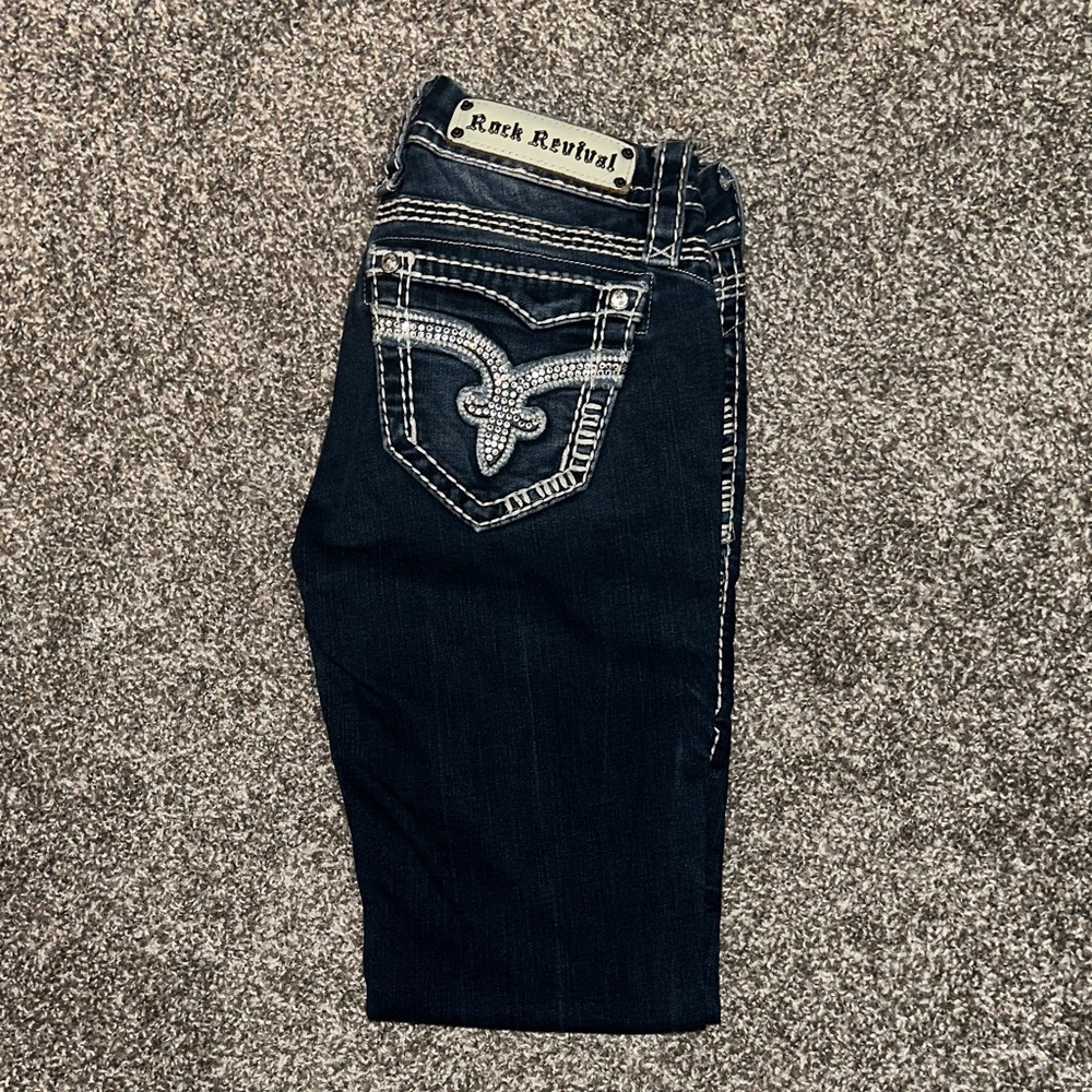 Rock Revival Dark Blue Jeans